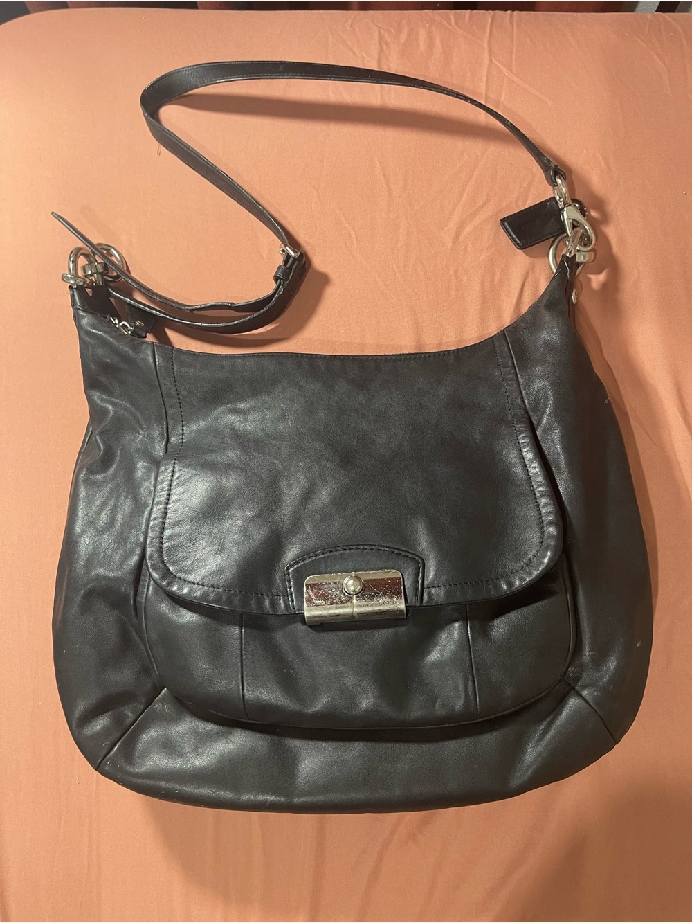 Coach Kristin Hobo Black Bag